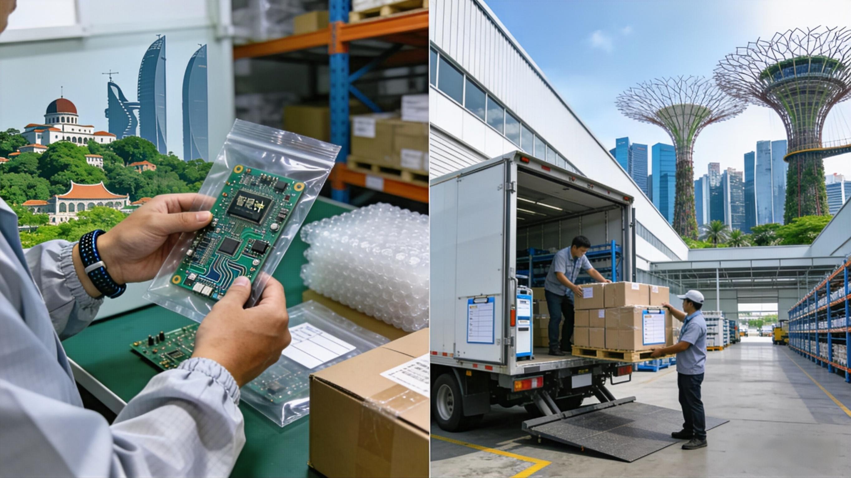 厦门到新加坡电子配件空运双清包税到门