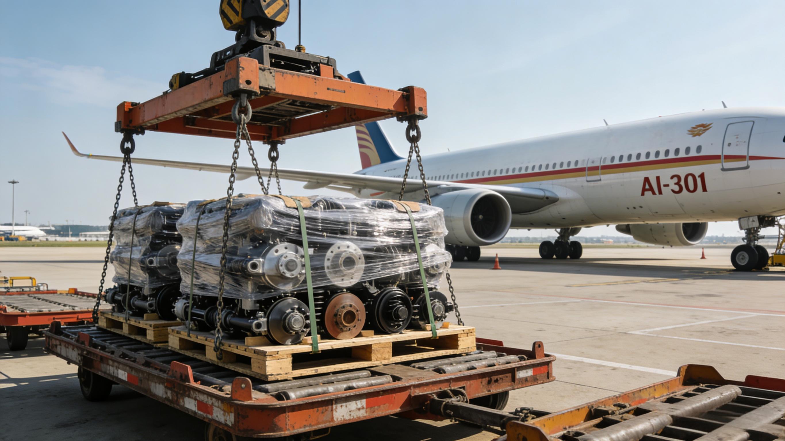 武汉到印度新德里汽车制动系统配件国际空运