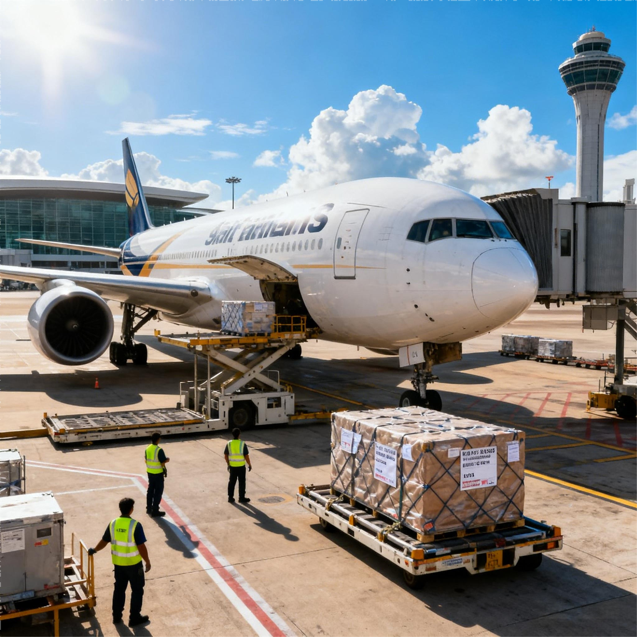 深圳到新加坡电子配件空运双清包税到门